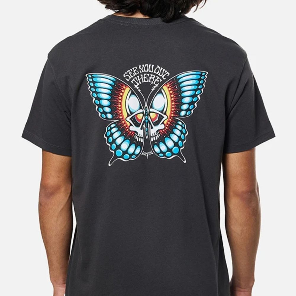 Katin Transcend Sun Tee With Butterfly Skull Back